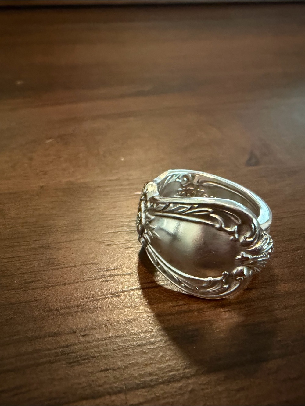 Silver Plated Spoon Ring - Picture 5 of 13